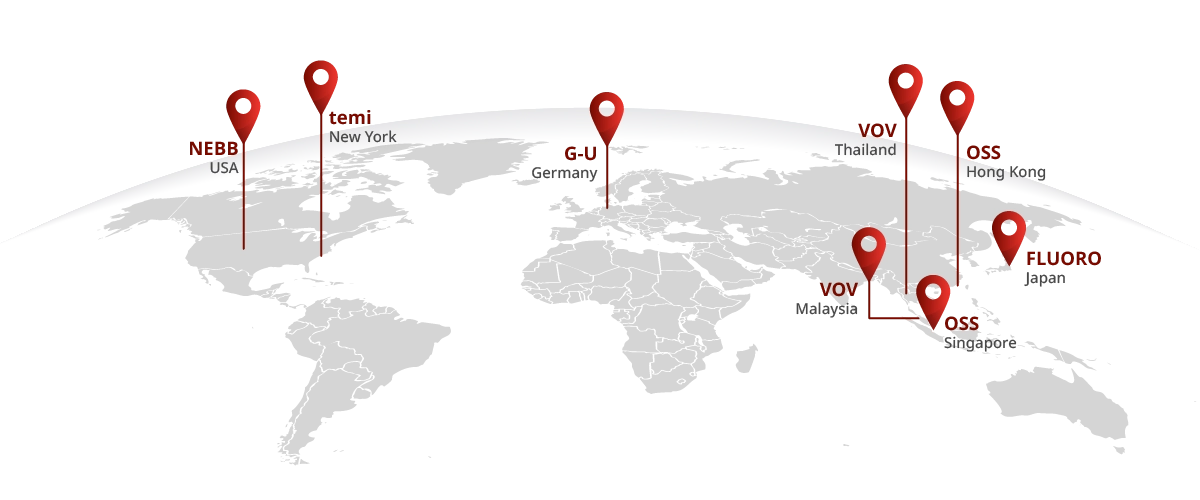 vov world wide map