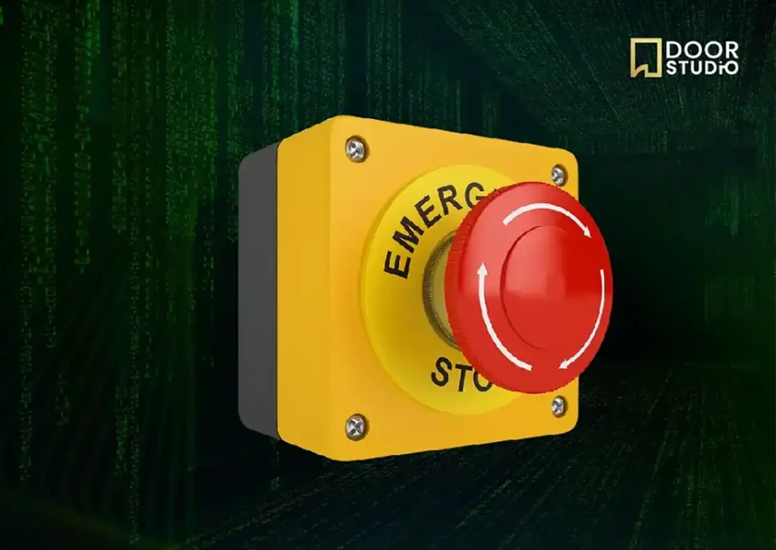 ปุ่มหยุดฉุกเฉิน Emergency Stop ระบบความปลอดภัยประตูห้องน้ำคนพิการ