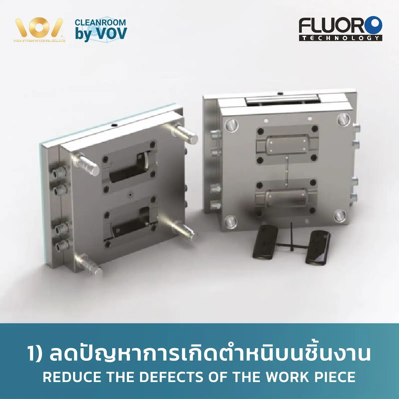 น้ำยาเคลือบแม่พิมพ์ Fluoropolymer ช่วยลดปัญหาการเกิดตำหนิบนชิ้นงาน Reduce Defects of Work Piece