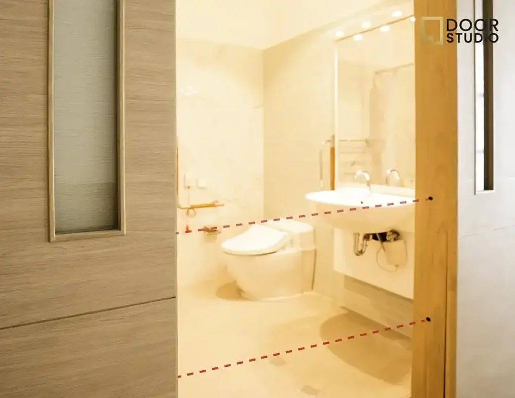เซนเซอร์กันหนีบประตูอัตโนมัติ Safety Sensor ปลอดภัยสำหรับรถเข็นห้องน้ำคนพิการ